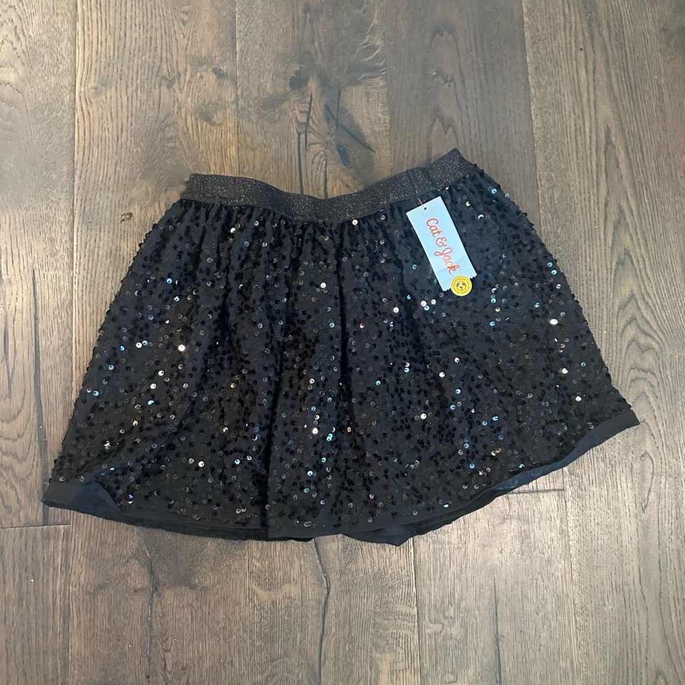 Cat & Jack Black Sequin Skirt